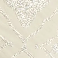 ADRIANNA PAPELL Womens Ivory Beaded Zippered Lined Spaghetti Strap V Neck Below The Knee Party Sheath Dress