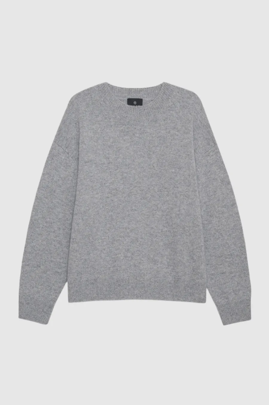 Anine Bing Lee Crew Sweater in Medium Heather
