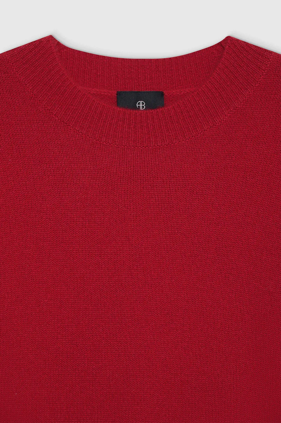 Anine Bing Lee Crew Sweater in Scarlet Red