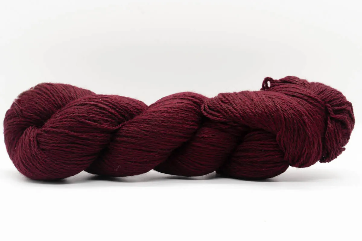 Baby Yak Wool Yarn - Antique Ruby Red - Fingering