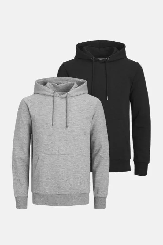 Basic Hoodie Sweat (herre) - Pakketilbud 2 stk. (V.I.P) (postbuddy)
