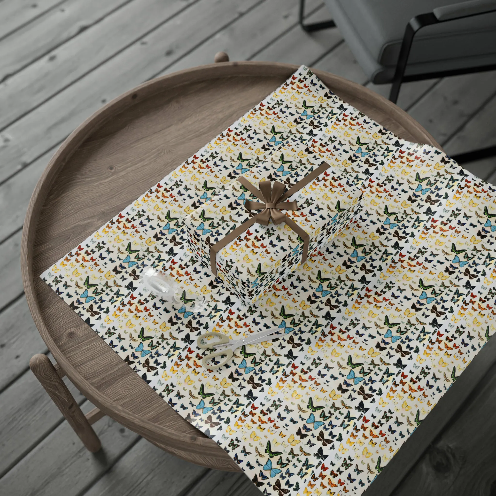 Butterfly Rainbow Wrapping Paper