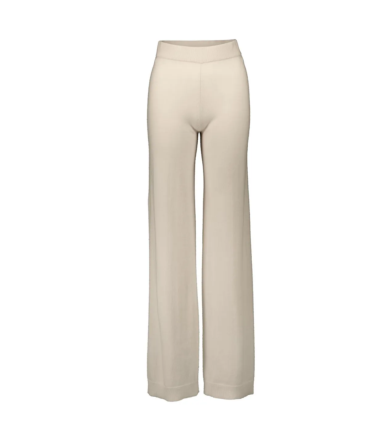 Cashmere Blend Trousers in Taupe