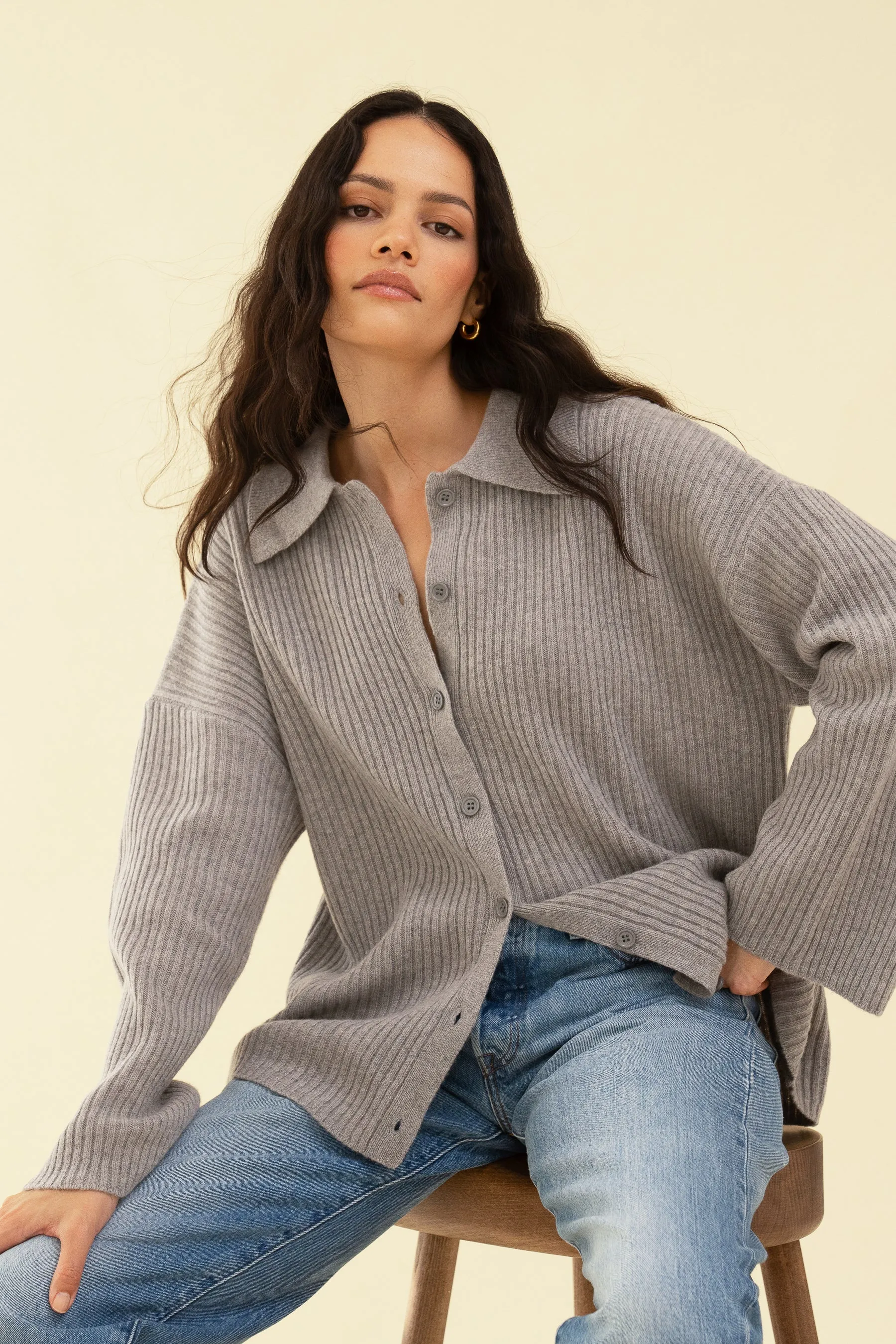 CLIO CARDIGAN - GREY
