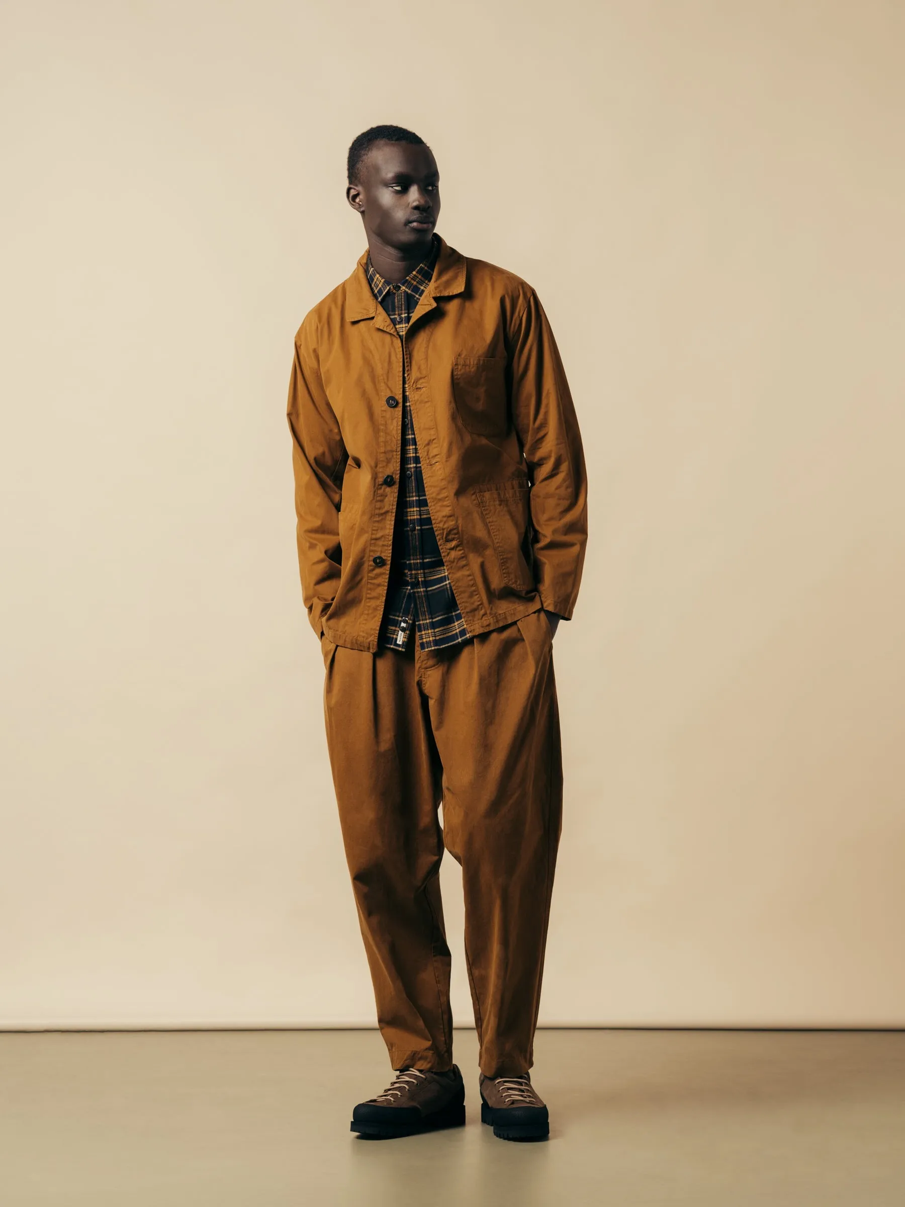 Clyde Pant In Tobacco Cotton Twill