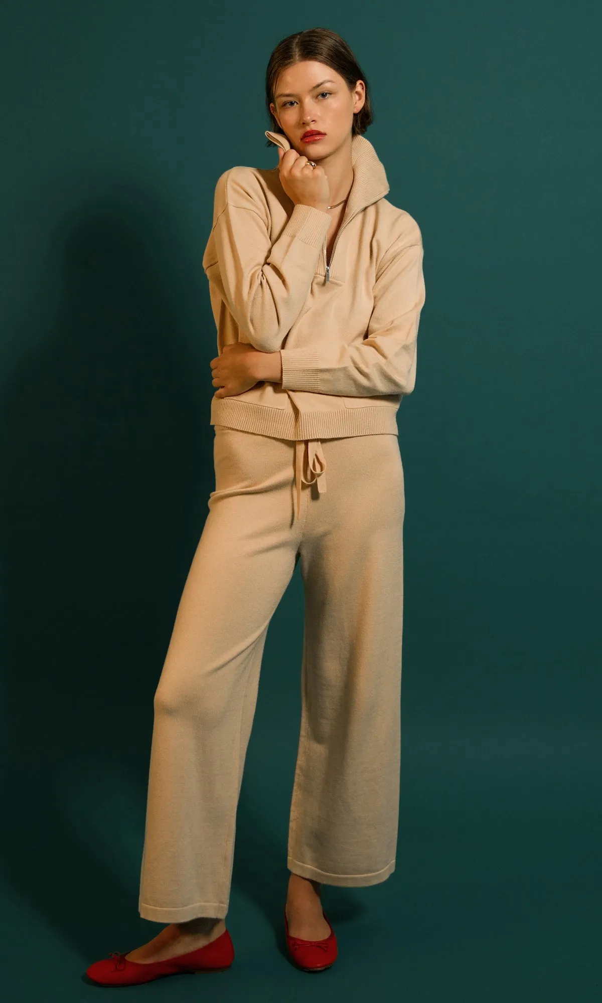 Cruz Cozy Knit Collard Sweater Top