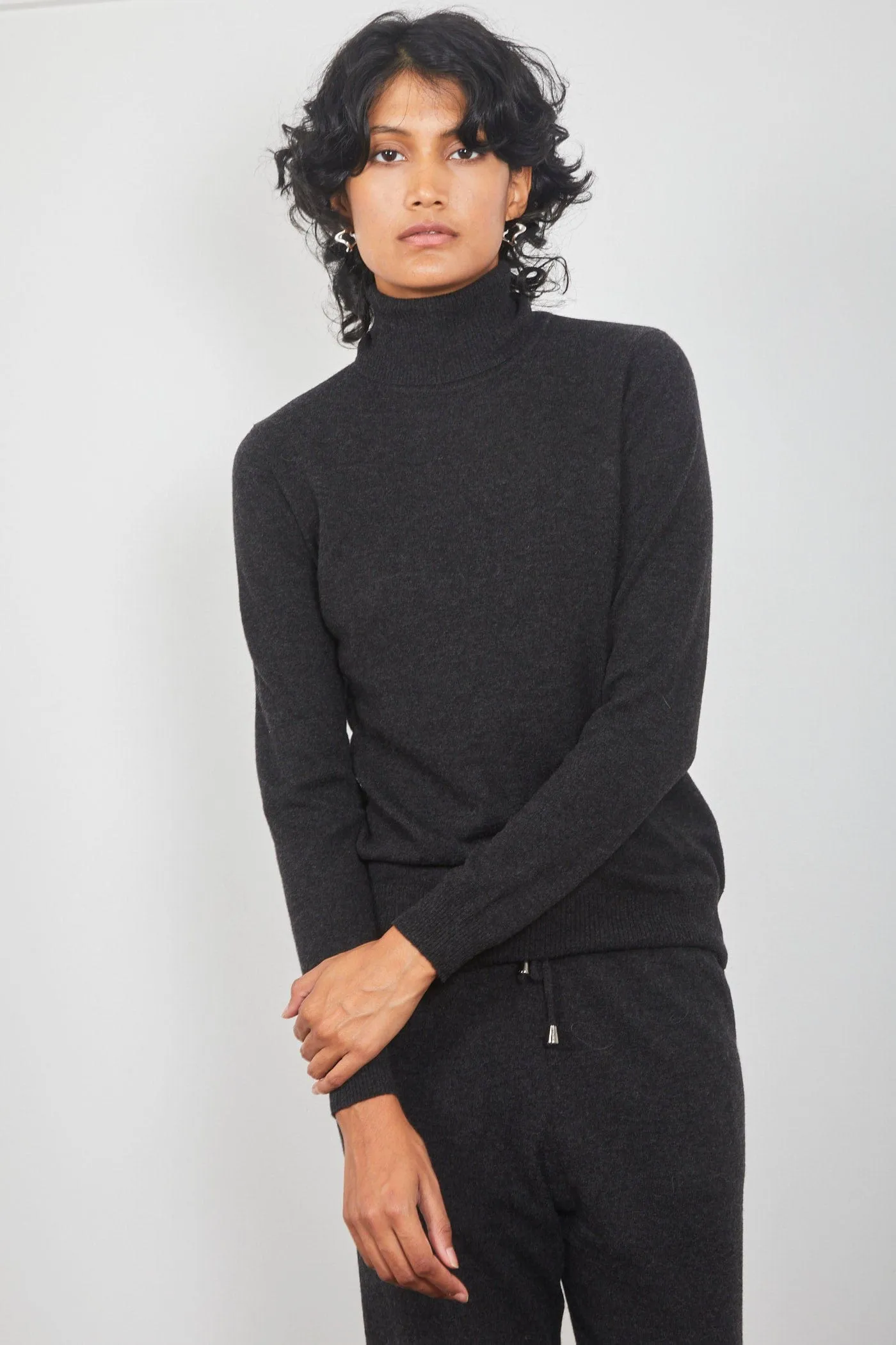Dalston Colette Roll Neck Sweater Ember