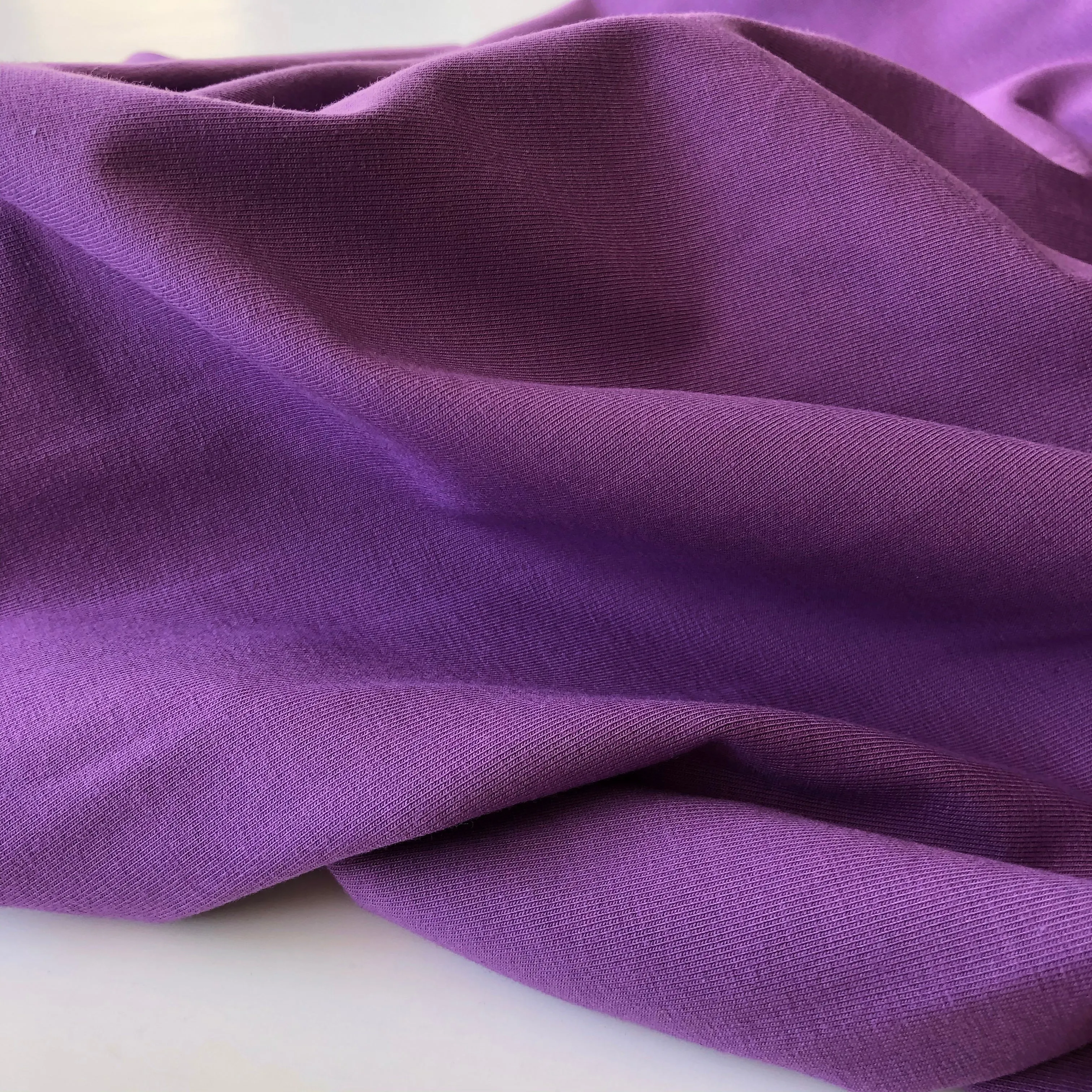 Essential Chic Purple Cotton Jersey Fabric