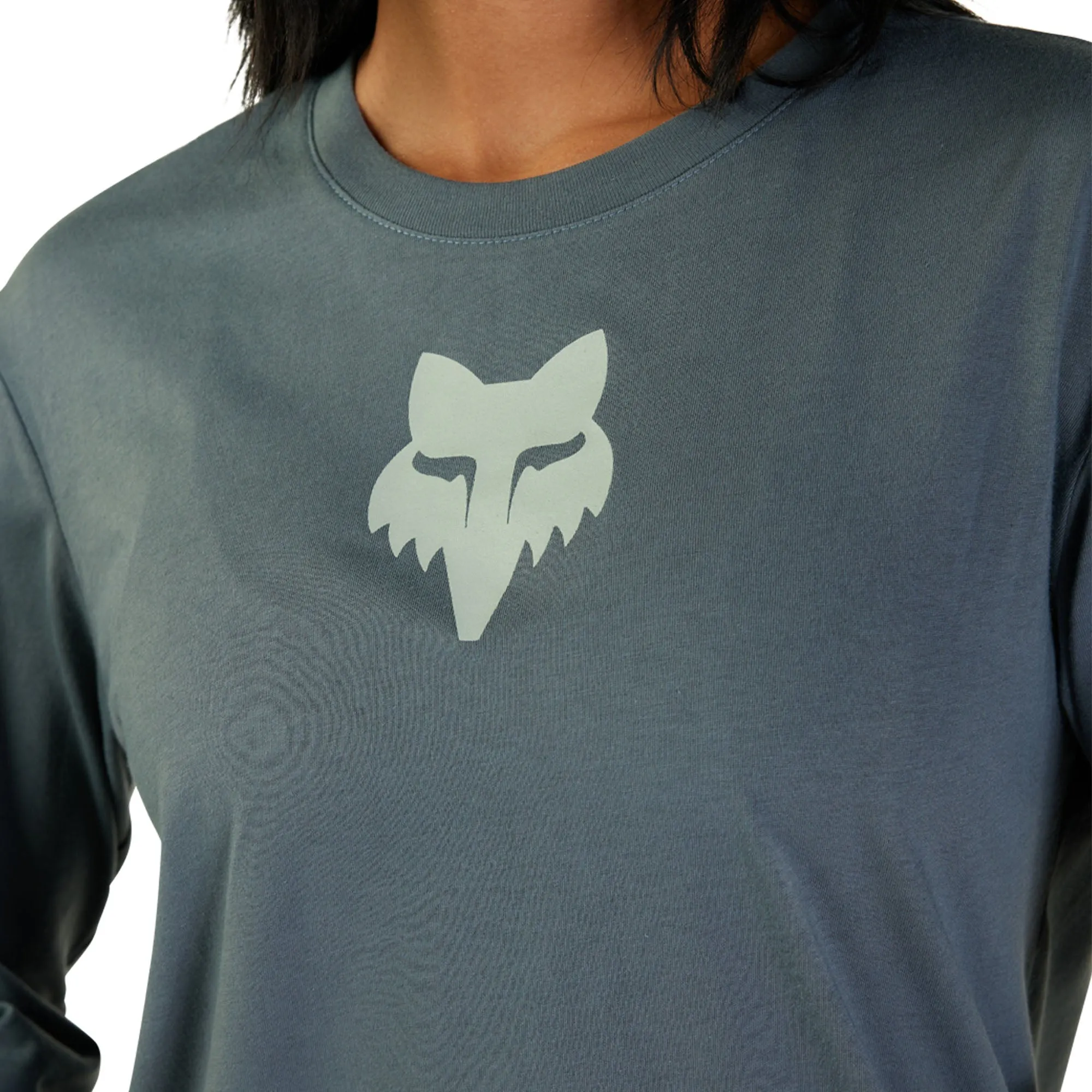 Fox Racing Fox Head Long Sleeve T-Shirt Citadel Blue