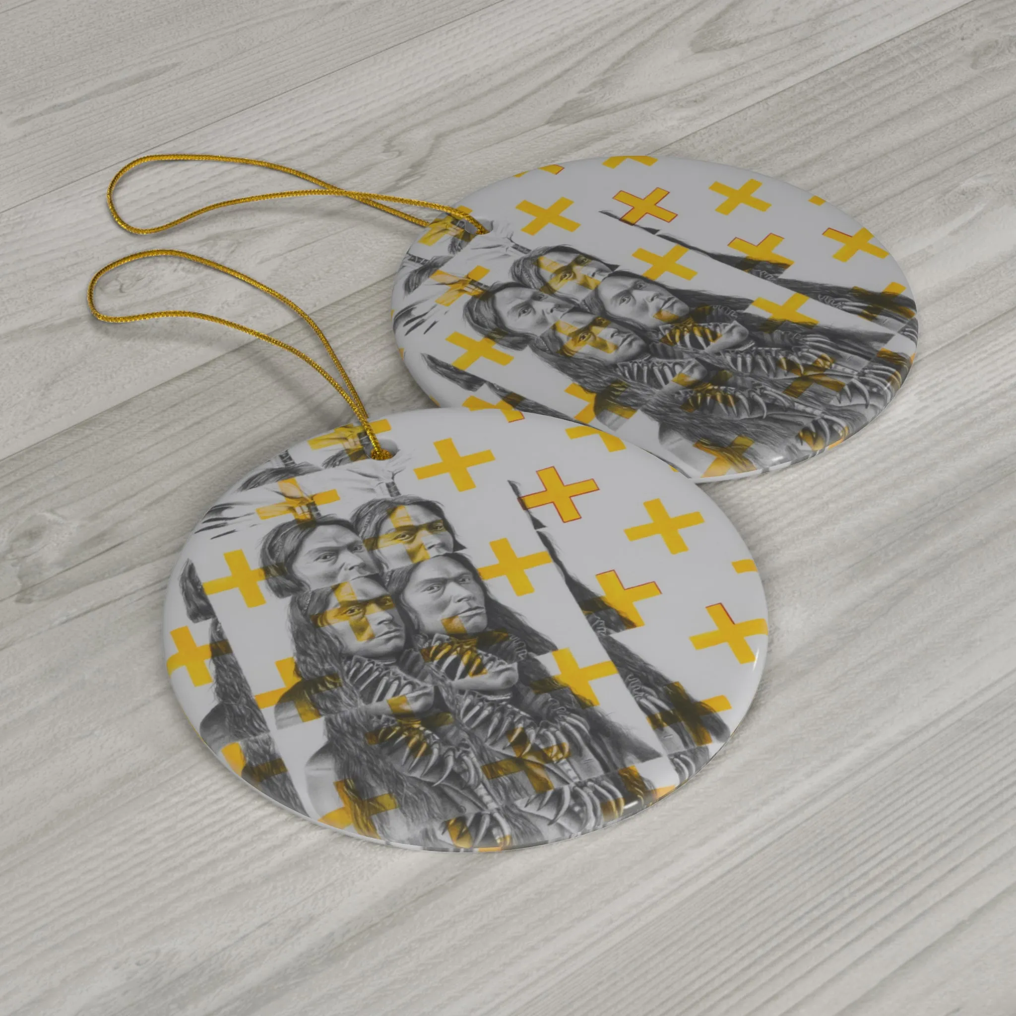 Frequency Ceramic Ornament