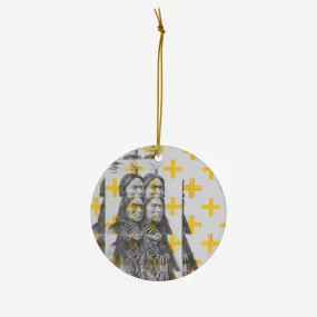 Frequency Ceramic Ornament
