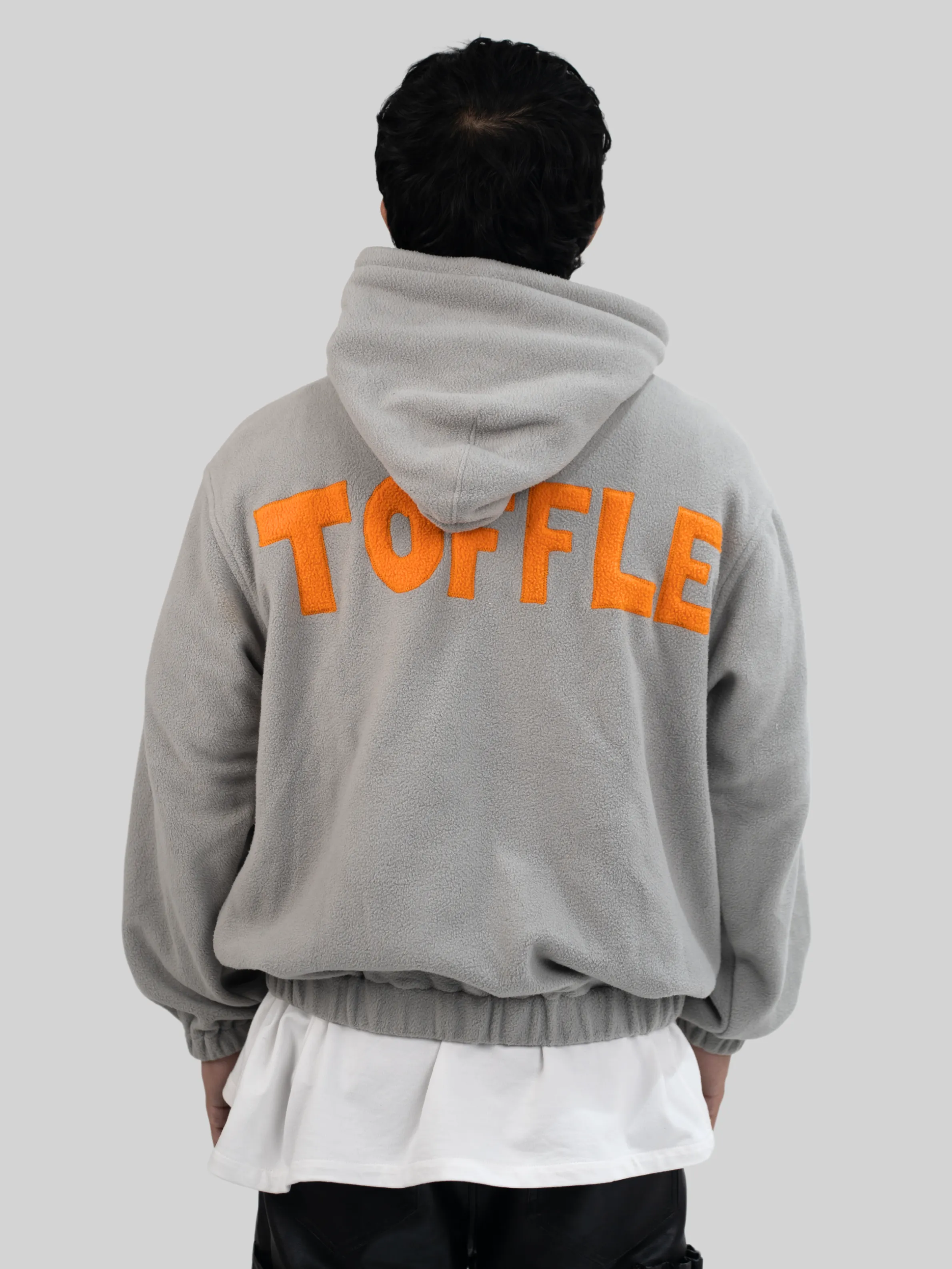 Grey Polar Fleece Hoodie