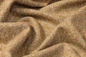 Herringbone Italian Wool Tweed - Camel