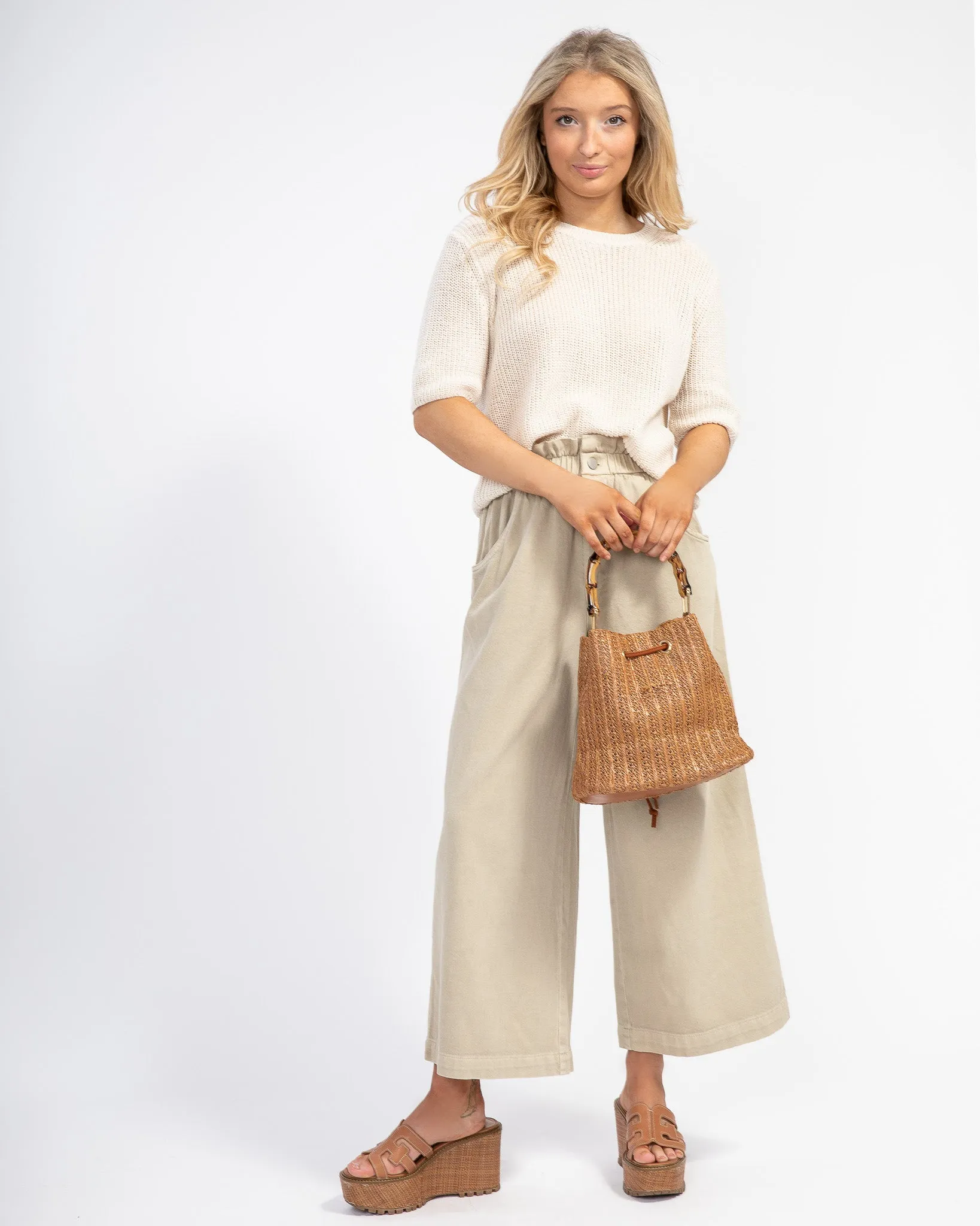 Keep it Going Knit Tee: Ivory