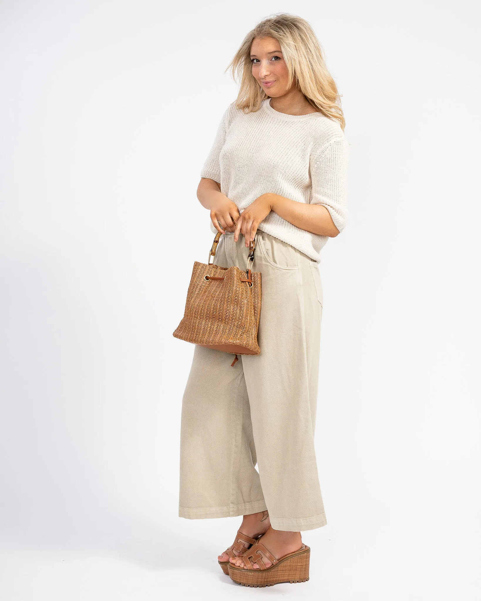 Keep it Going Knit Tee: Ivory