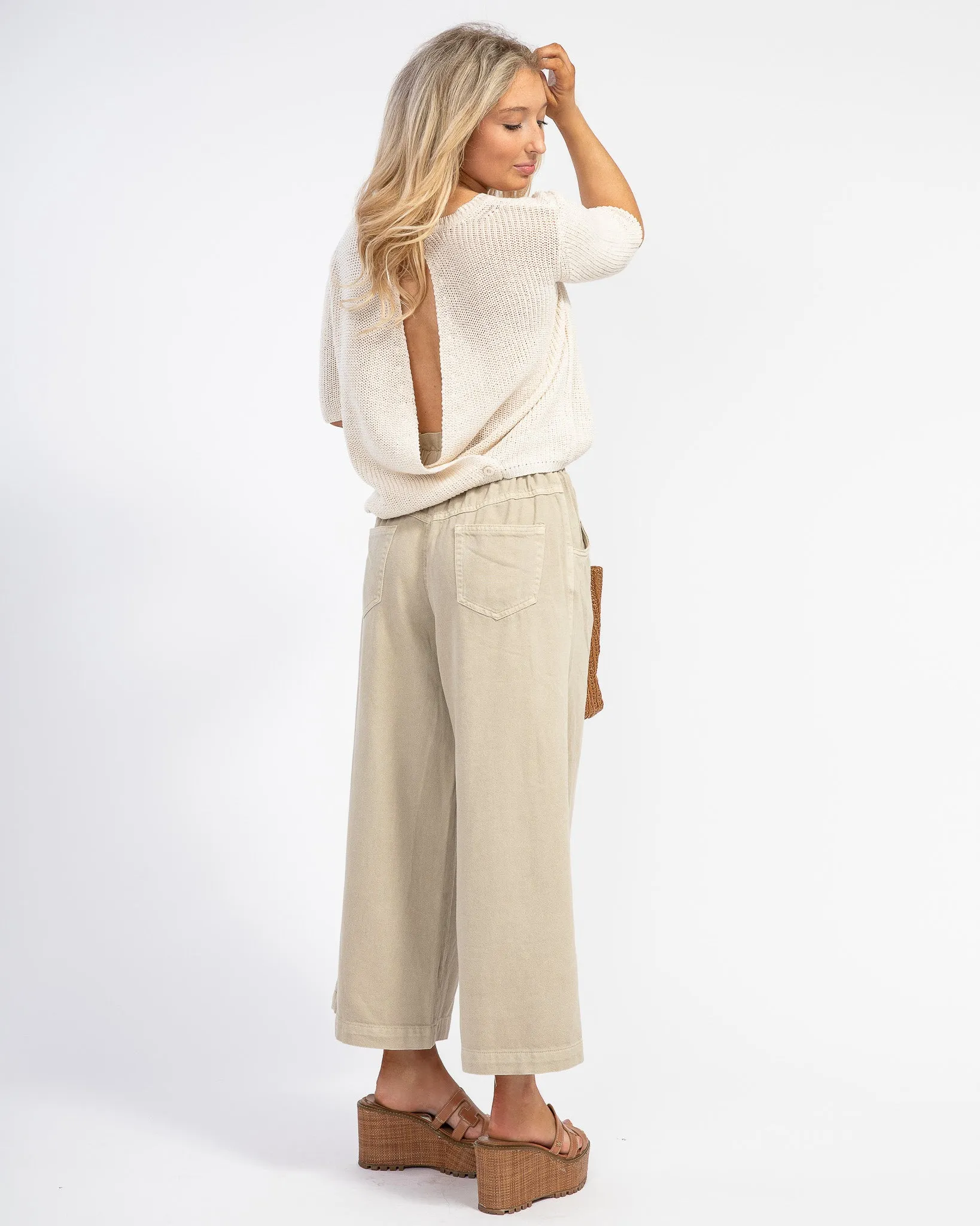 Keep it Going Knit Tee: Ivory