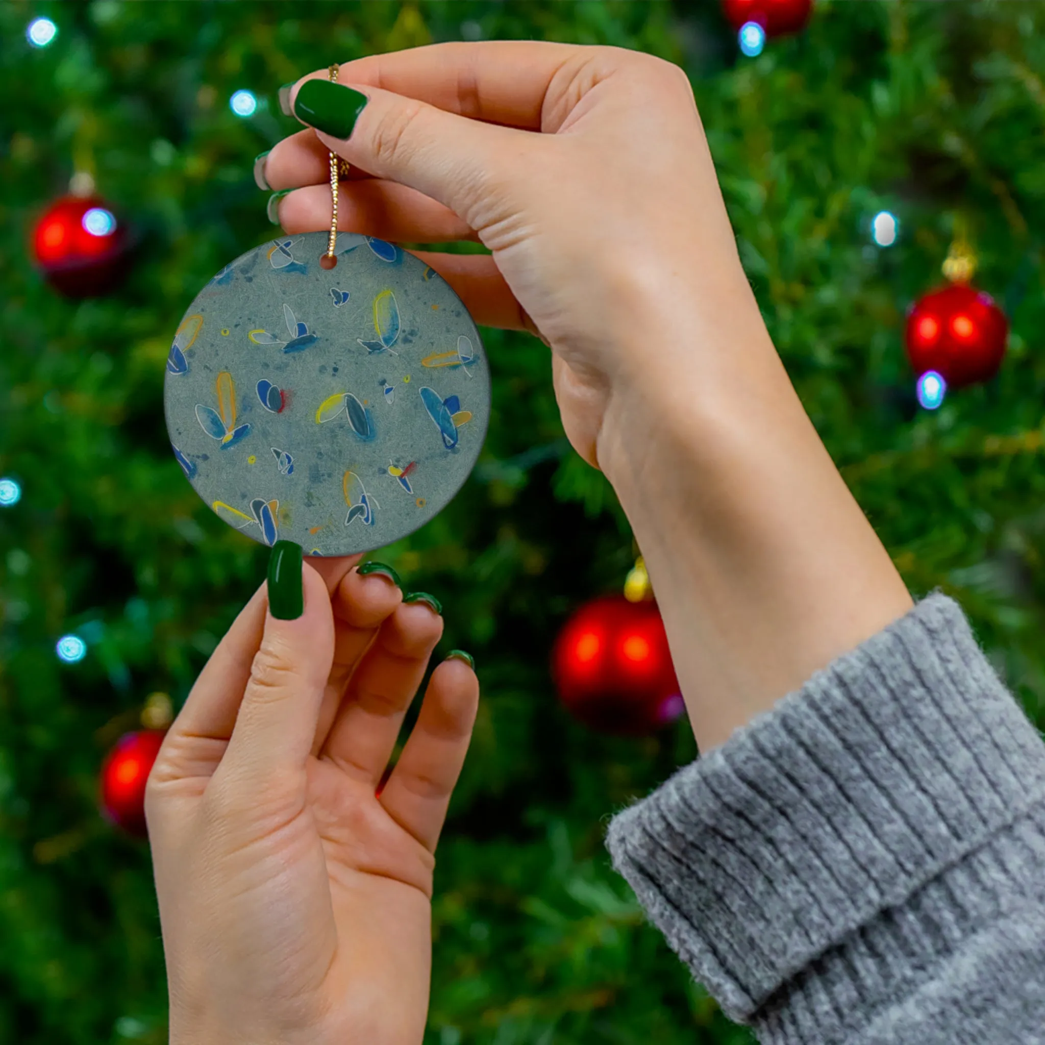 Las Abejas Ceramic Ornament