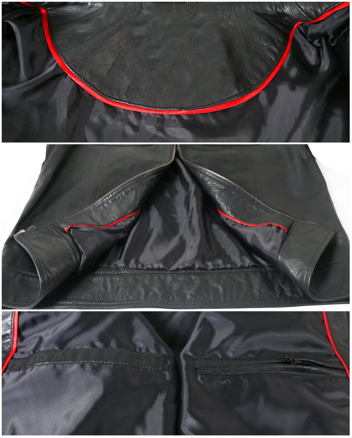 Leather Jackets Hub Mens Genuine Lambskin Leather Jacket (Black, Classic Jacket) - 1501811