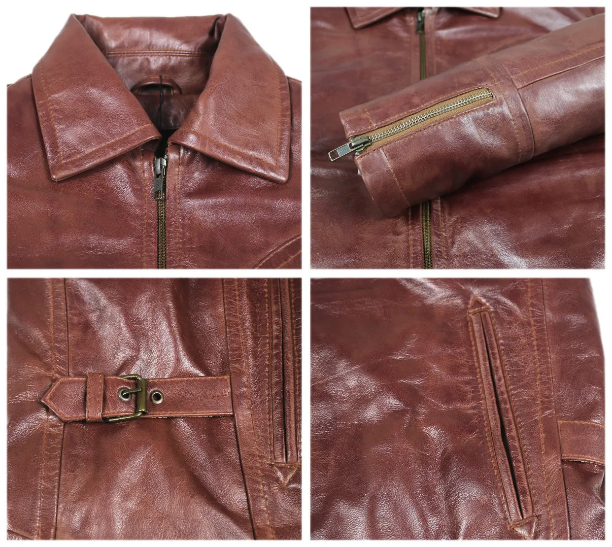 Leather Jackets Hub Mens Genuine Lambskin Leather Jacket (Black, Classic Jacket) - 1501811