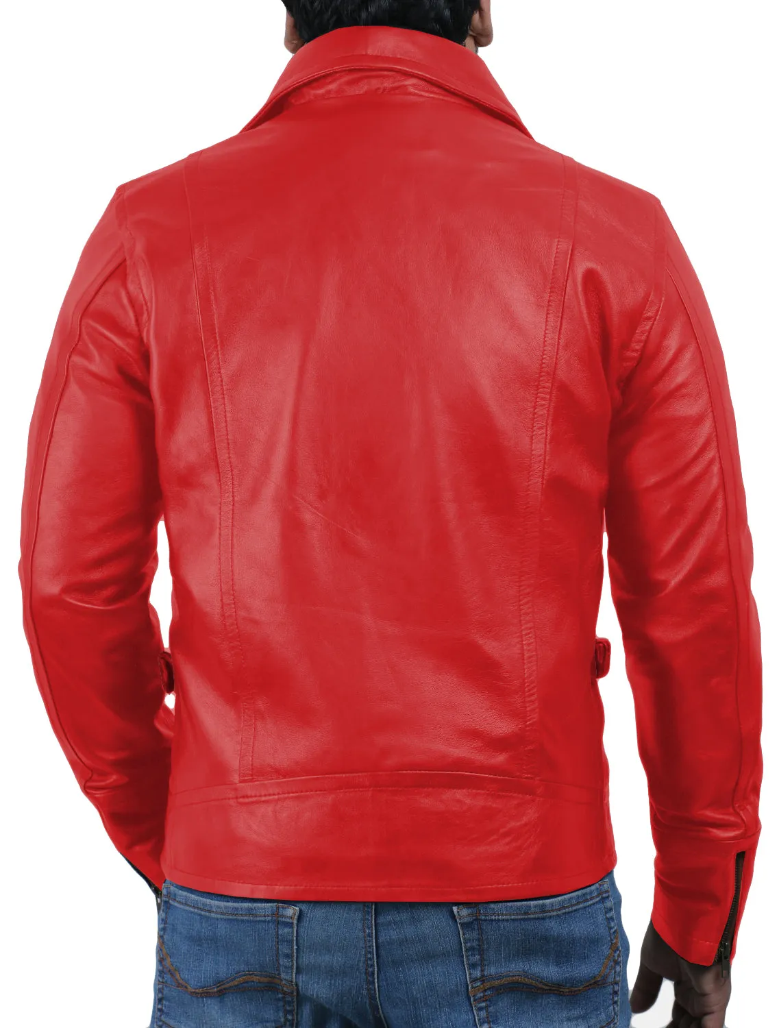 Leather Jackets Hub Mens Genuine Lambskin Leather Jacket (Black, Classic Jacket) - 1501811