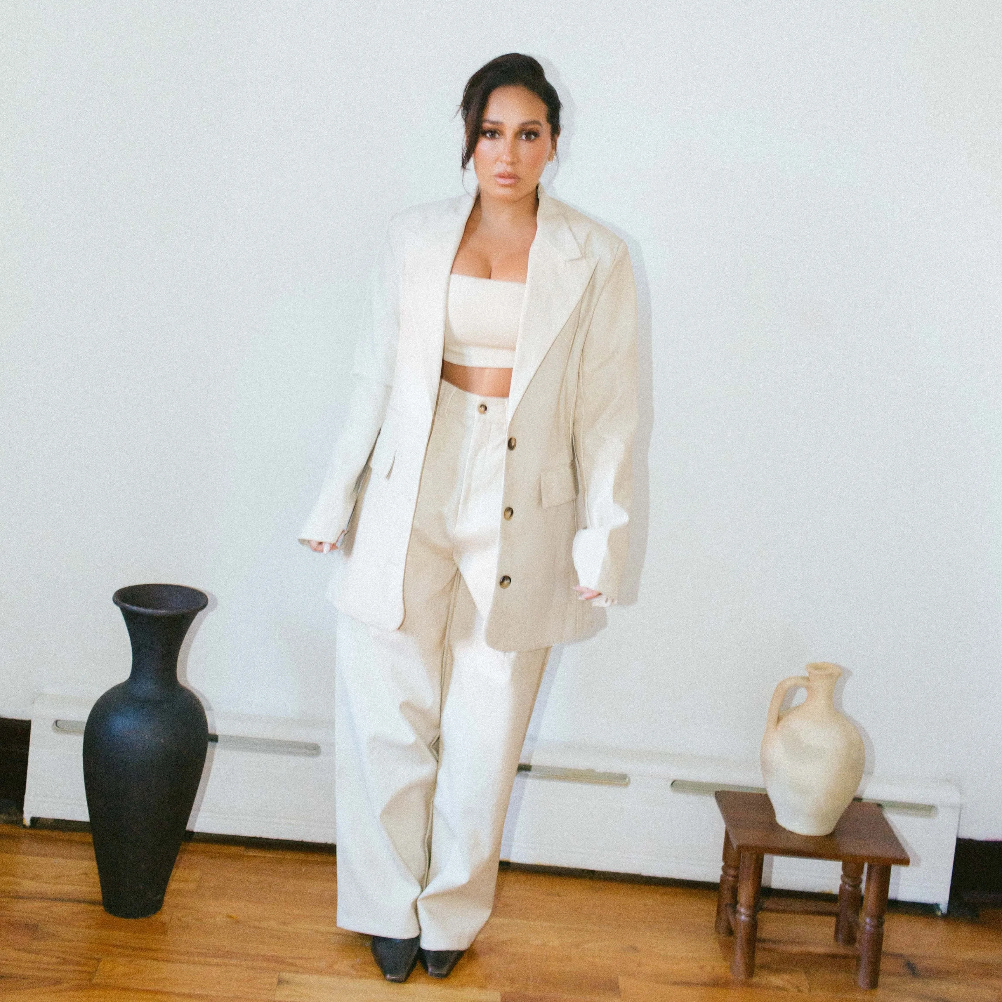 LEATHER MONSIEUR TROUSERS