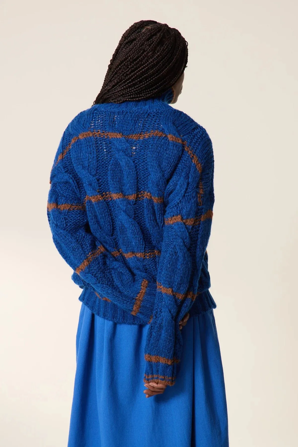 Leon & Harper Melodie Stripe Sweater Blue