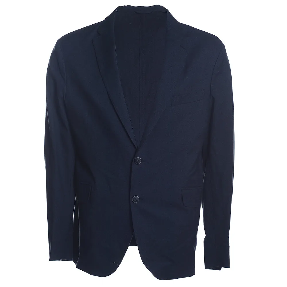 Men's Hackett, Stretch Wool Cotton Jacket in Navy