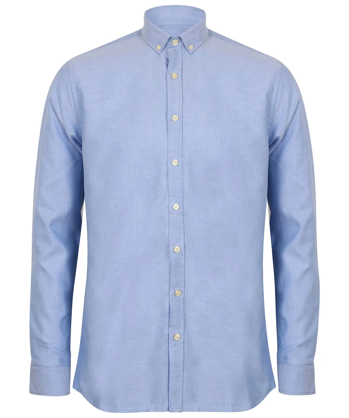 Modern long sleeve Oxford shirt | Blue