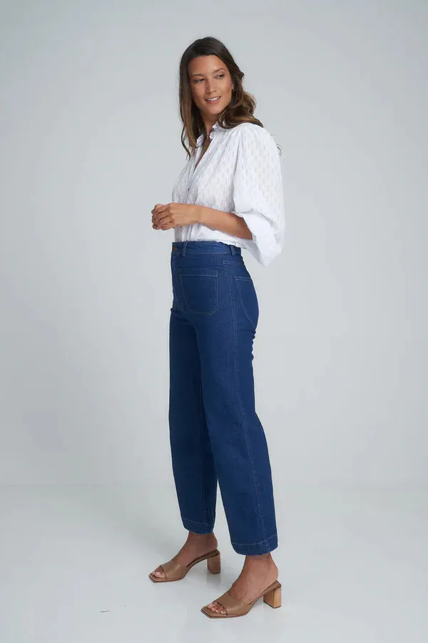 Molly Denim Pant in Blue