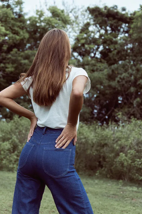 Molly Denim Pant in Blue