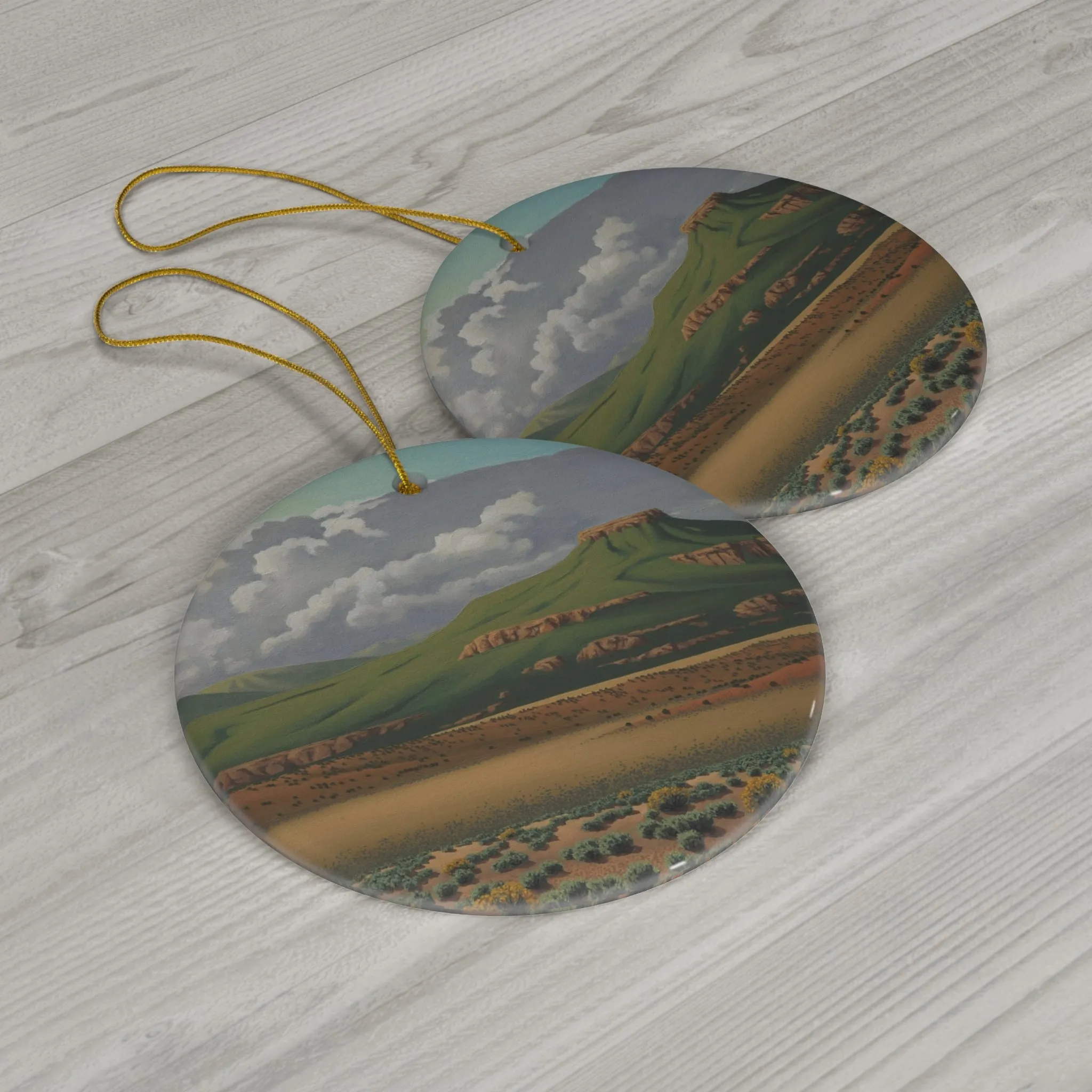 Pedernal Morning Ceramic Ornament