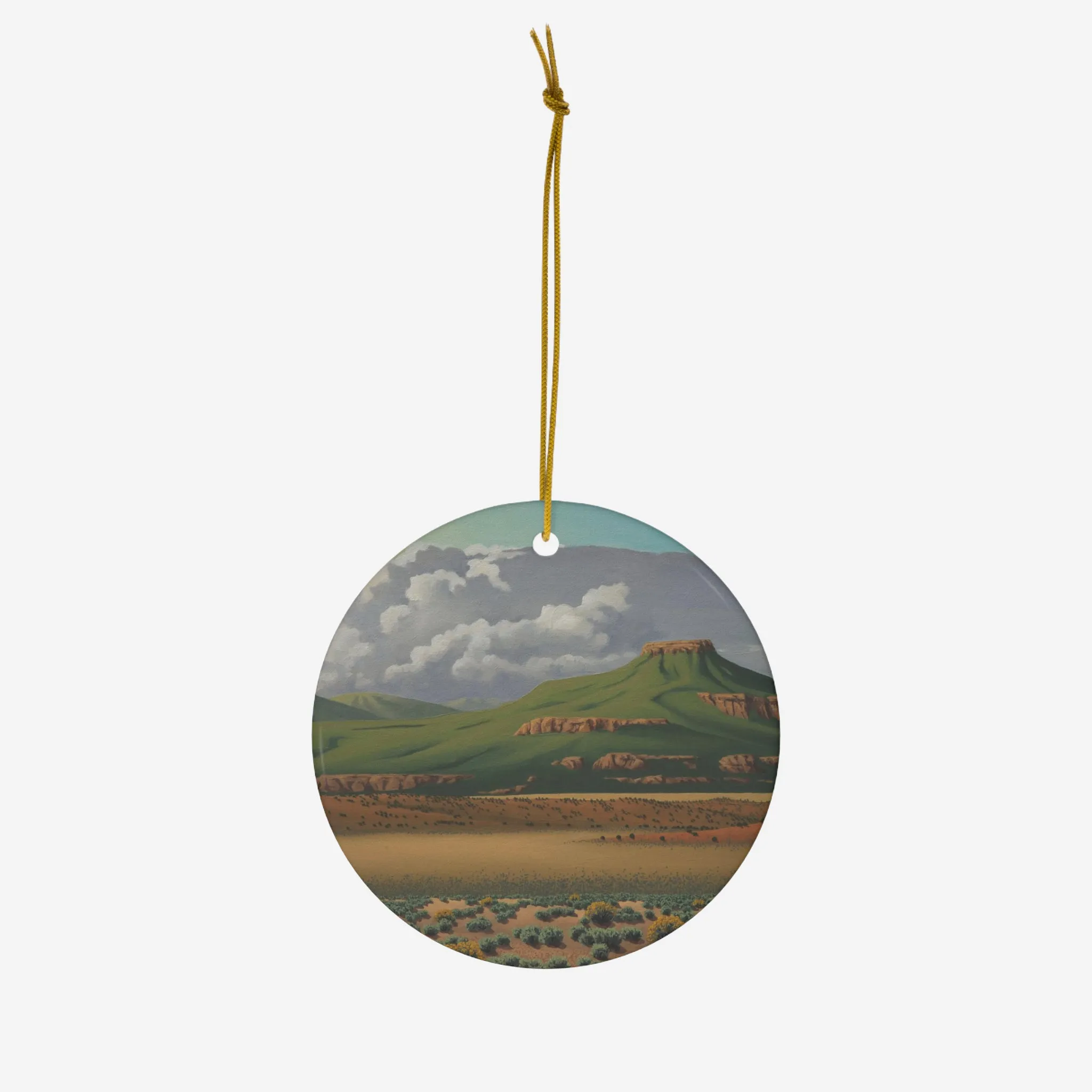 Pedernal Morning Ceramic Ornament