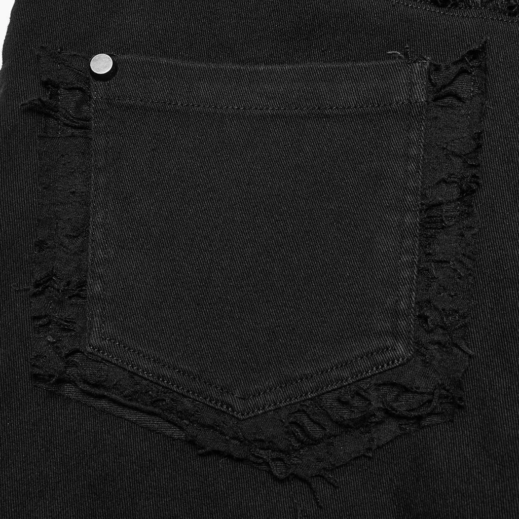 Punk Broken Hole Net Trousers WK-369U
