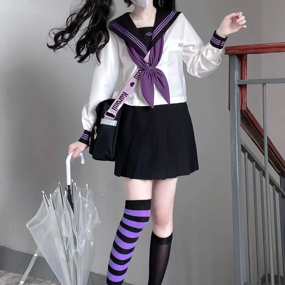 [Purple White/ Black] JK aesthetic uniform set
