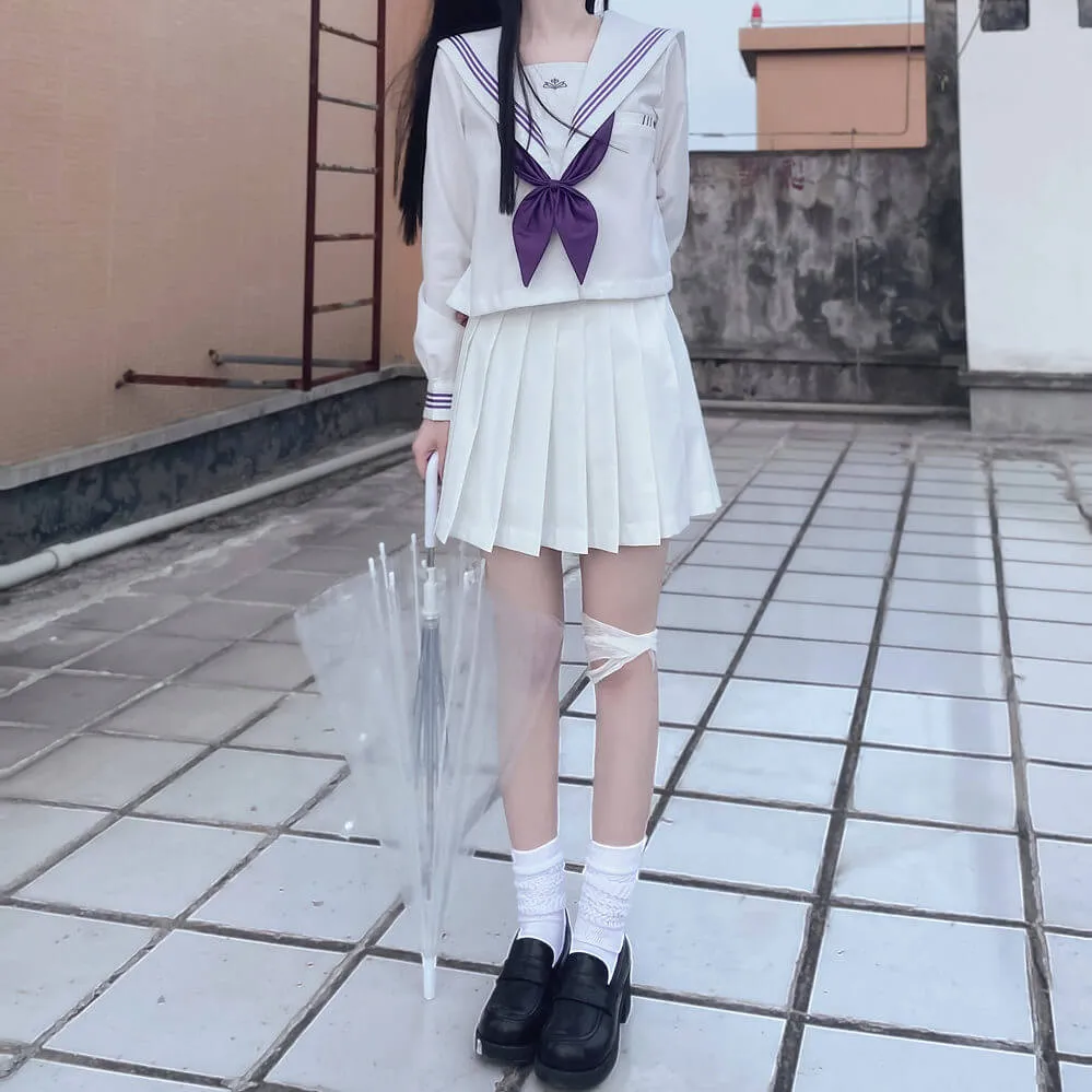 [Purple White/ Black] JK aesthetic uniform set