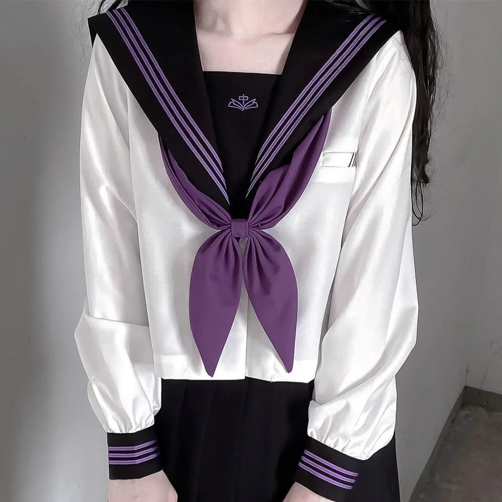 [Purple White/ Black] JK aesthetic uniform set