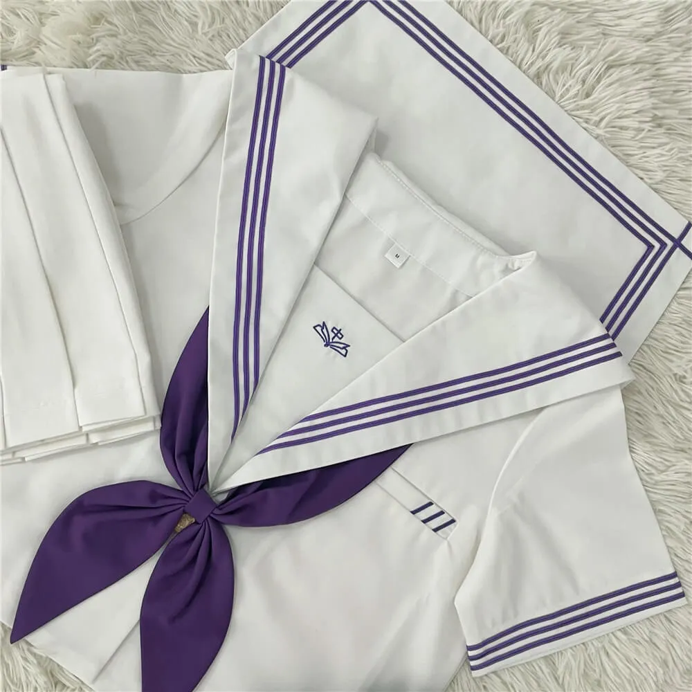 [Purple White/ Black] JK aesthetic uniform set