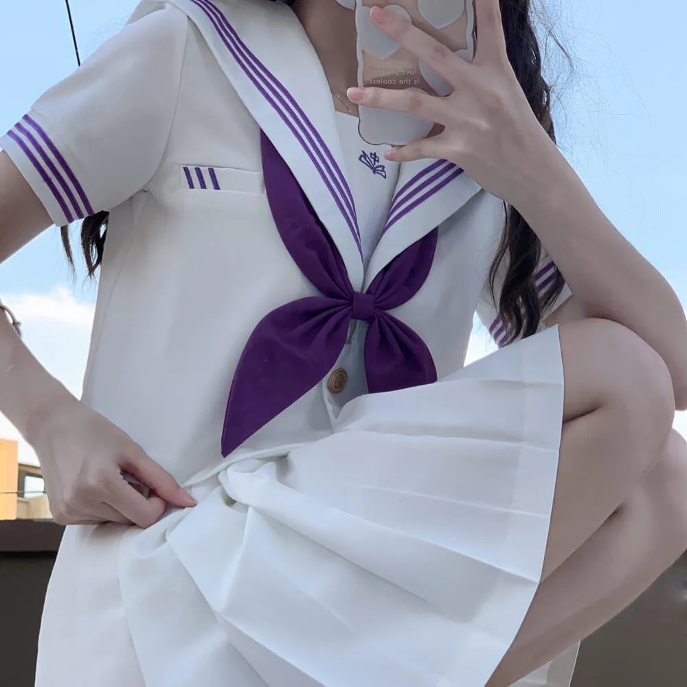 [Purple White/ Black] JK aesthetic uniform set