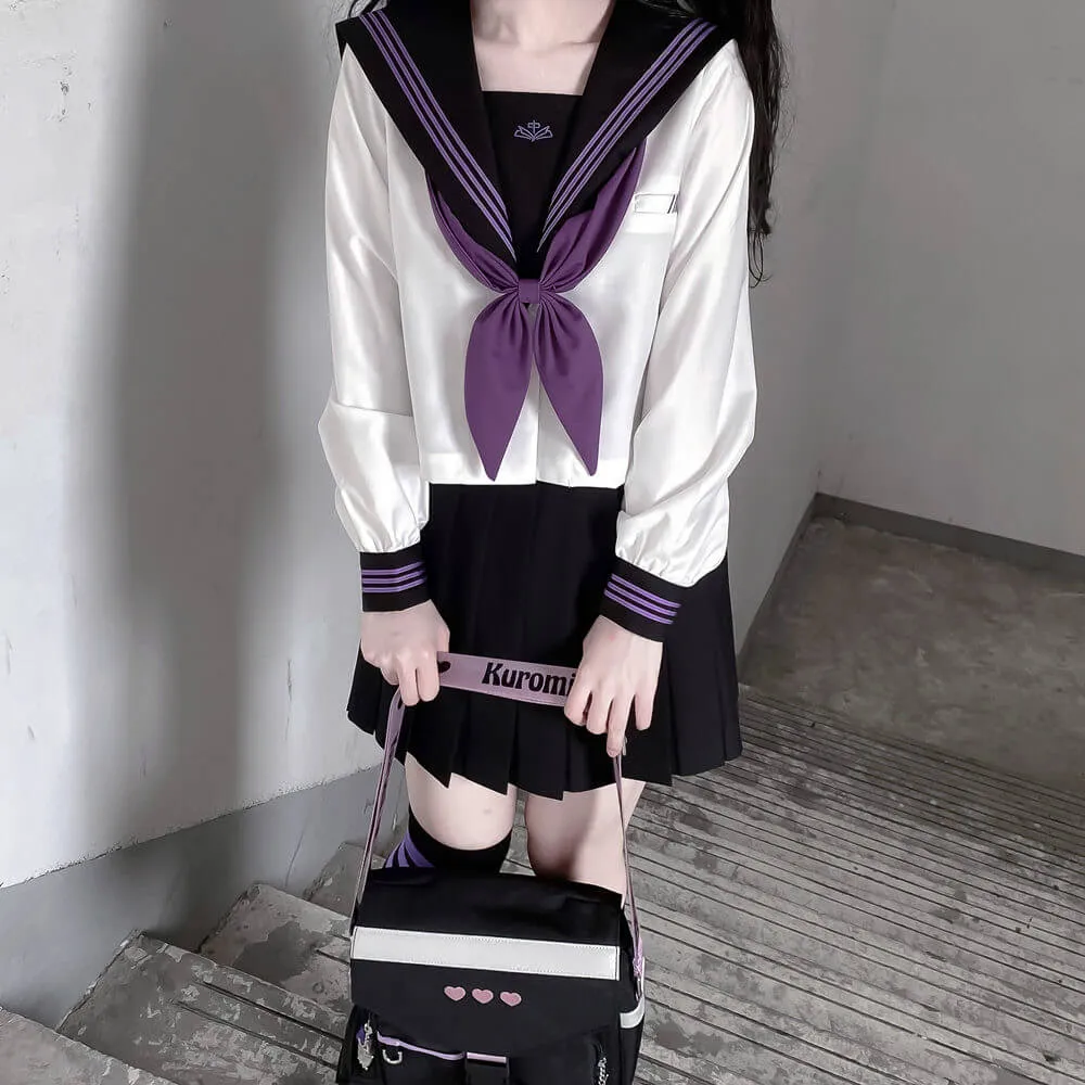 [Purple White/ Black] JK aesthetic uniform set