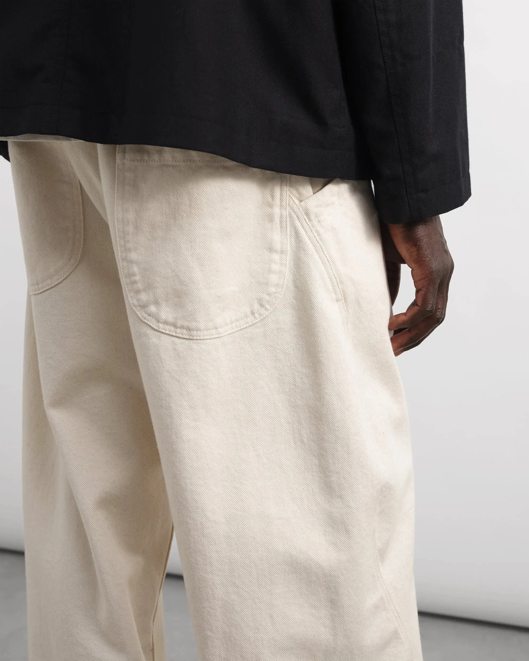Twisted Seam Trouser - Ecru