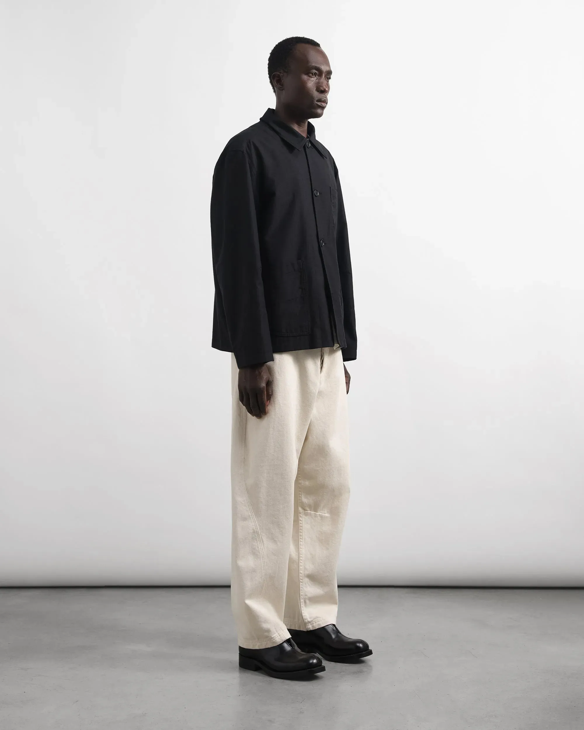 Twisted Seam Trouser - Ecru