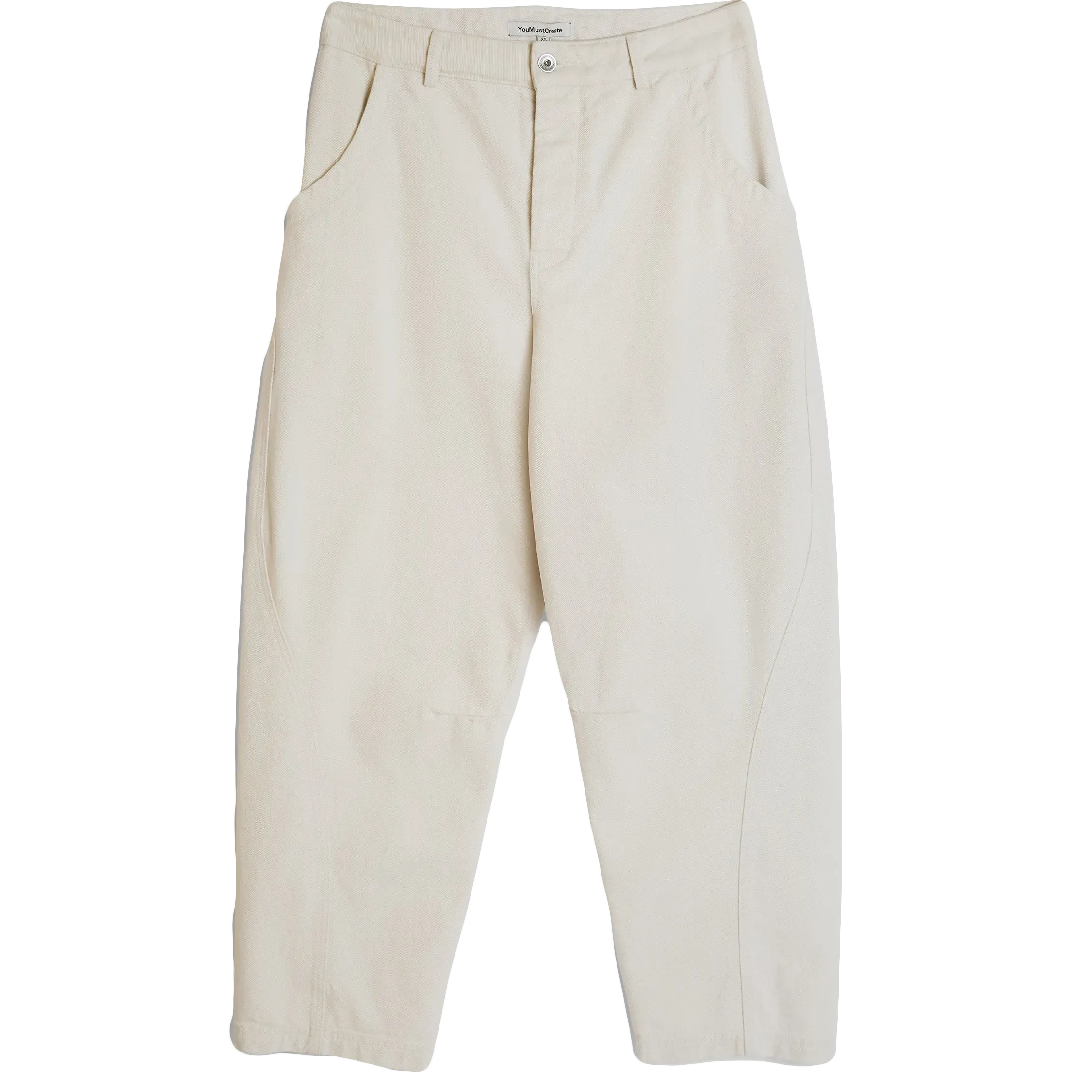 Twisted Seam Trouser - Ecru