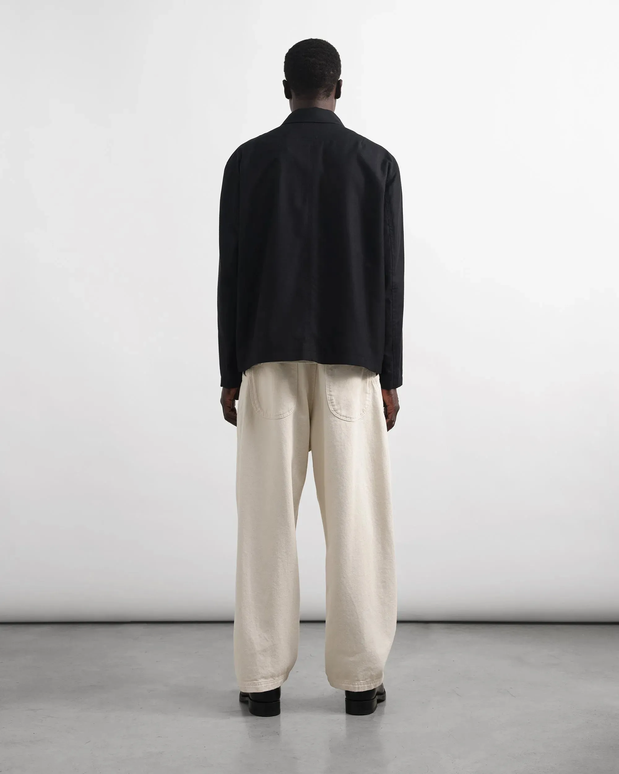 Twisted Seam Trouser - Ecru