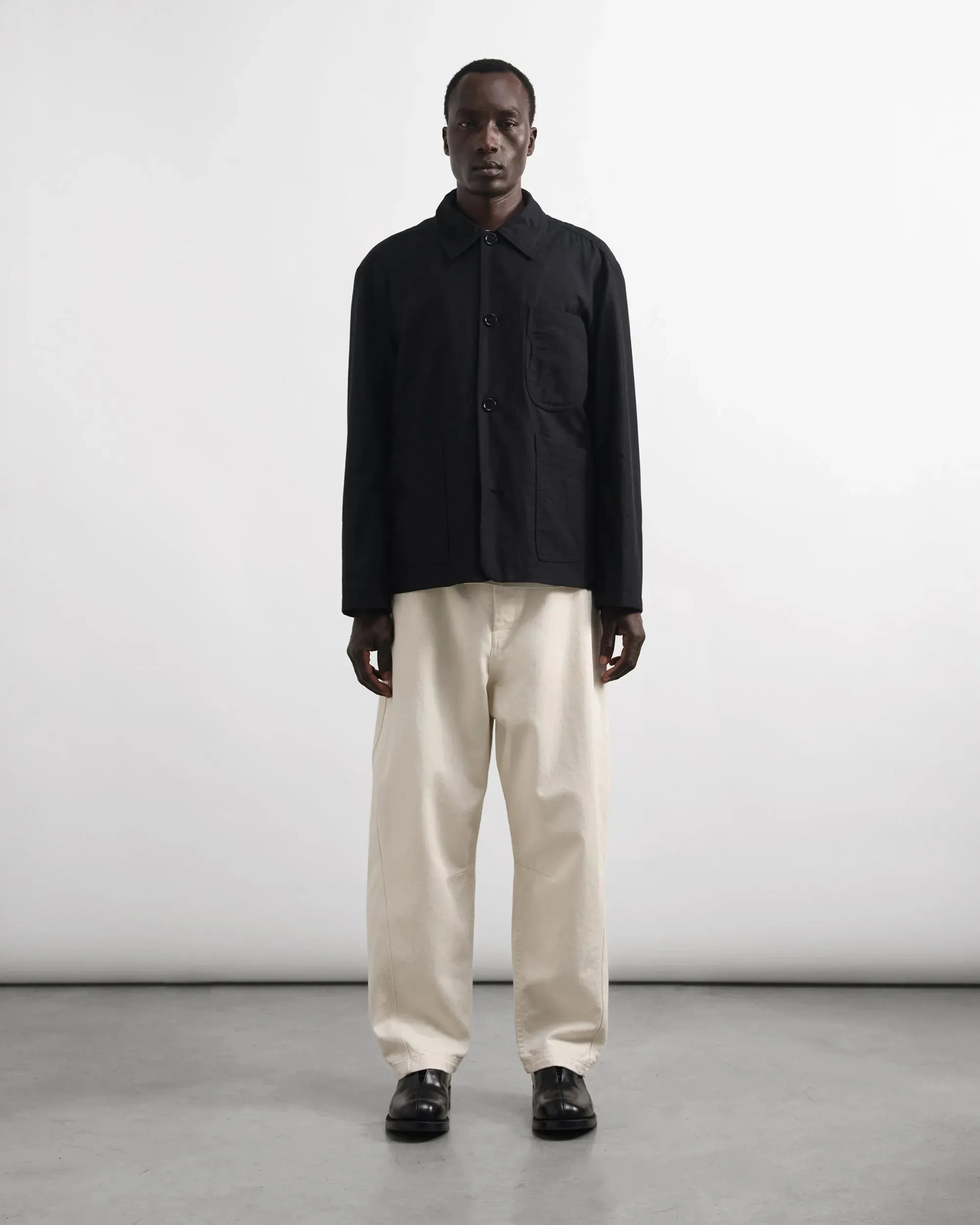 Twisted Seam Trouser - Ecru
