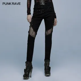 WK-495XCF Punk heavy metal denim trousers